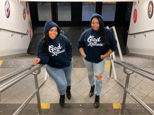 Load image into Gallery viewer, God Be Knowin' Hoodie (navy blue/white)