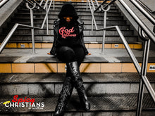 Load image into Gallery viewer, God Be Knowin' Hoodie (black/red)