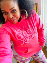 Load image into Gallery viewer, God Be Knowin' hoodie (pink on pink)
