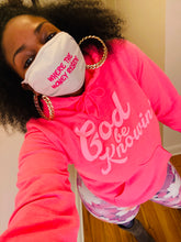 Load image into Gallery viewer, God Be Knowin' hoodie (pink on pink)