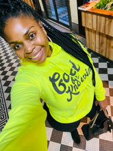 Load image into Gallery viewer, God Be Knowin' Hoodie (lime/black)