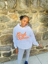 Load image into Gallery viewer, God Be Knowin&#39; Hoodie (Gray/Orange)